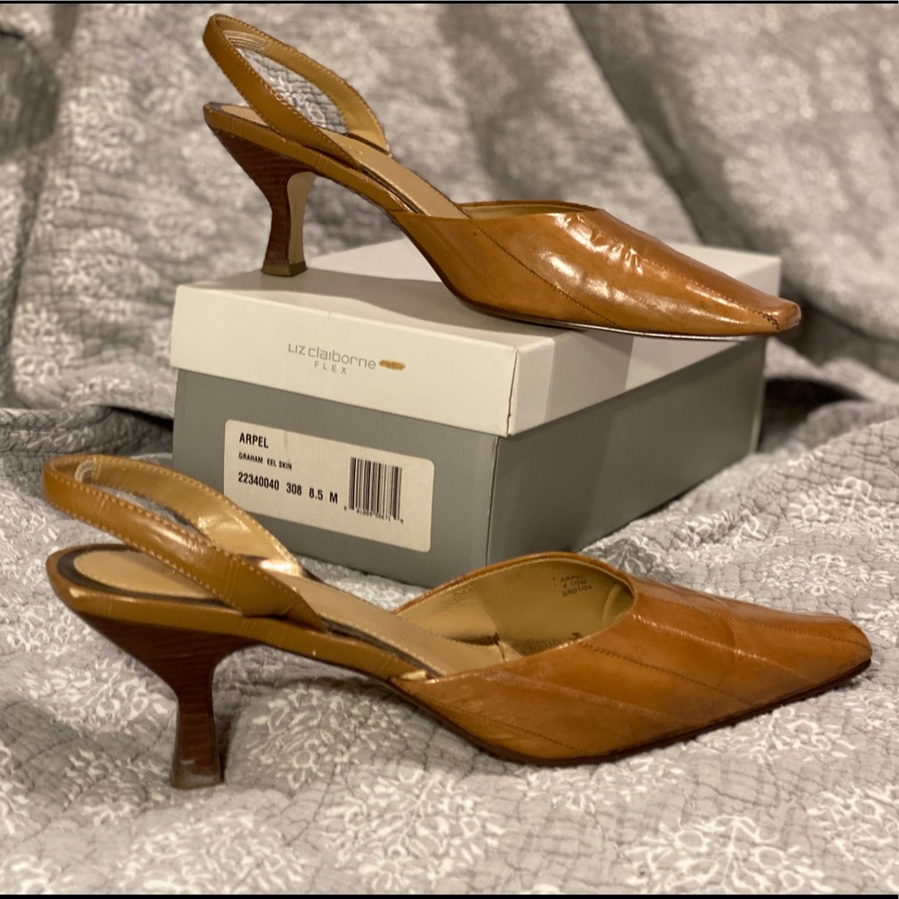 Liz Claiborne Flex sling back mule
